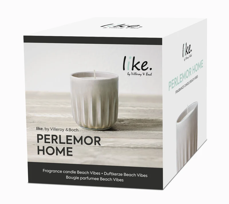 like. by Villeroy & Boch Perlemor Home Duftkerze Beach Vibes 9 cm