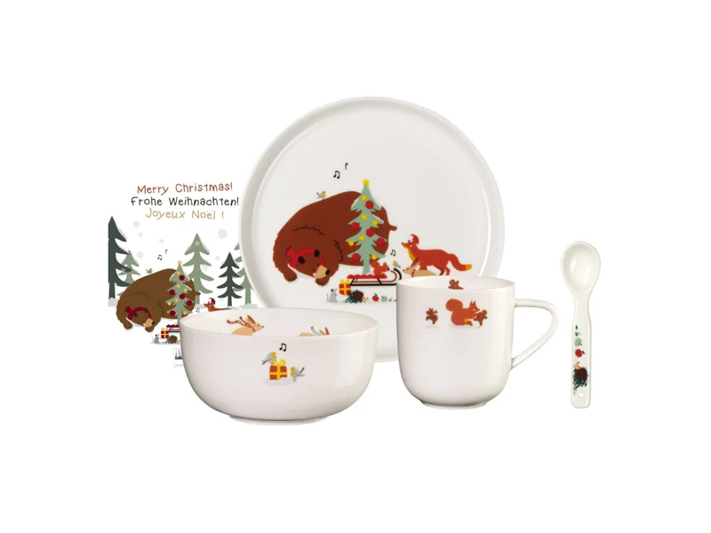 ASA Kindergeschirrset Christmas Bruno 5tlg