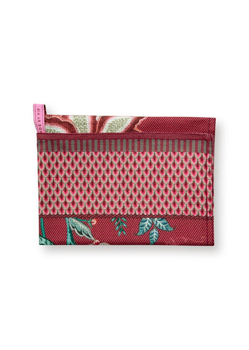 PIP STUDIO Flower Festival Geschirrtuch dark pink 50 x 70 cm