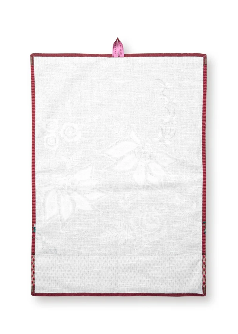 PIP STUDIO Flower Festival Geschirrtuch dark pink 50 x 70 cm