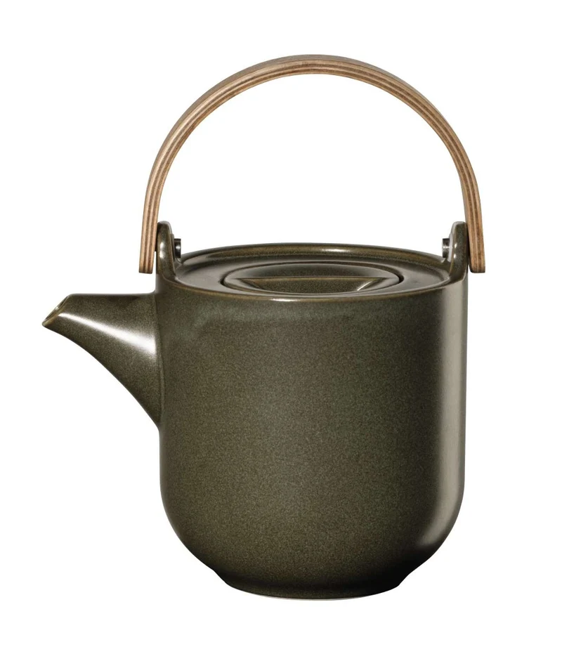 ASA COPPA Teekanne mit Holzgriff nori 0,6 l