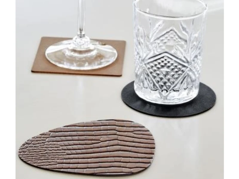 LIND DNA NUPO Untersetzer Curve sand 11 x 13 cm