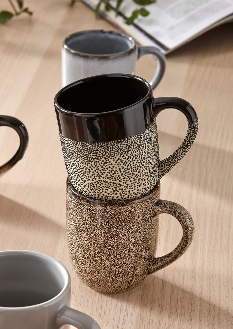 ladelle CAFE Becher mit Henkel schattiert grau 0,3 l