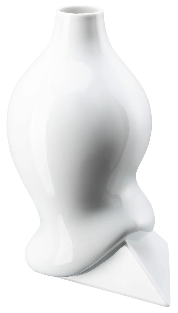 Rosenthal Sirop Weiss glasiert Vase 28 cm