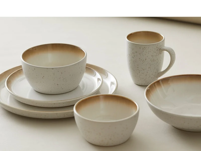Bitz Salatbowl cream / cream 24 cm