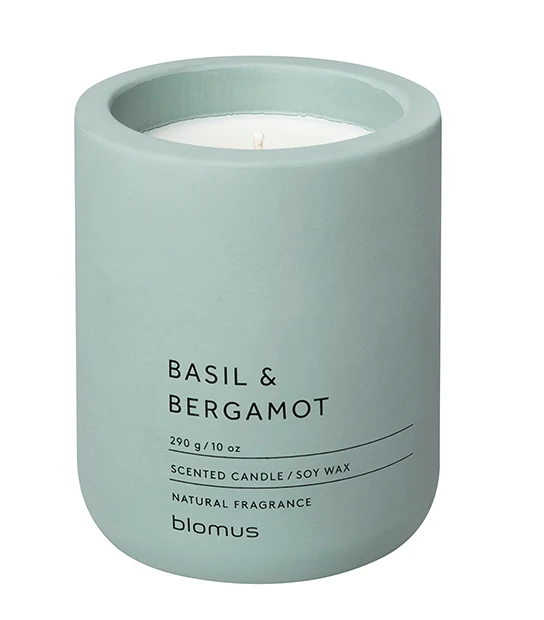 Blomus FRAGA Duftkerze Pine Gray Basil & Bergamot 9 cm