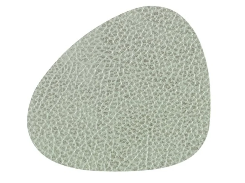 LIND DNA HIPPO Untersetzer Curve olive green 11 x 13 cm