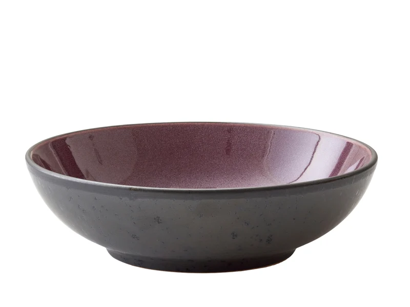 Bitz Pastateller matt black / shiny lilac 20 cm