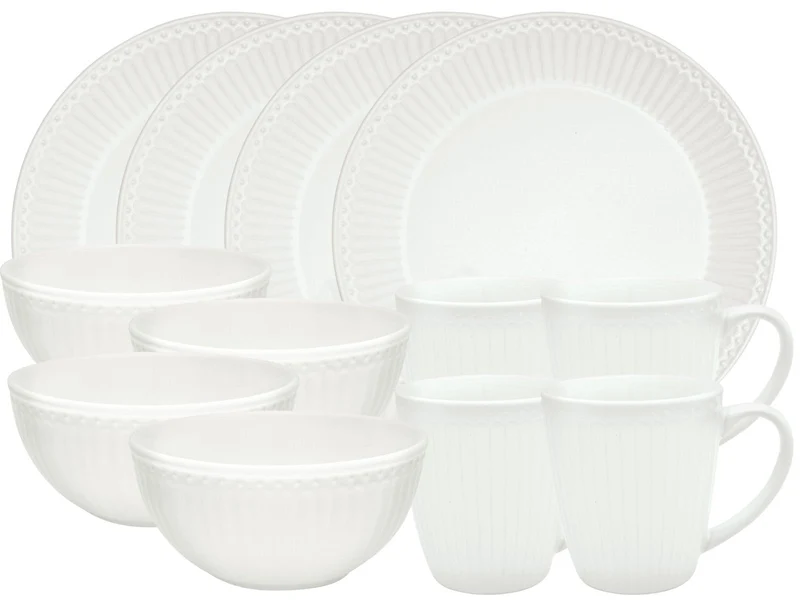 Greengate Alice Frühstücksset white 12tlg