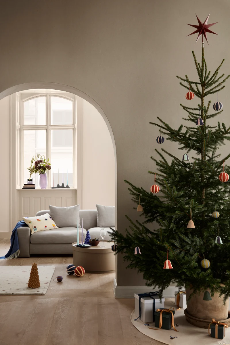Broste Copenhagen BIRD Weihnachtsbaumdecke smoked paprika 120 cm