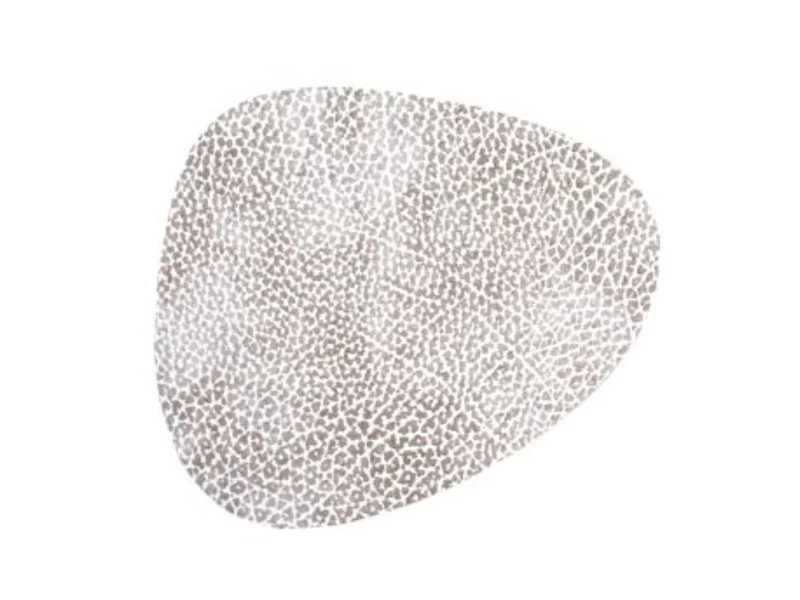 LIND DNA HIPPO Untersetzer Curve white-grey 11 x 13 cm