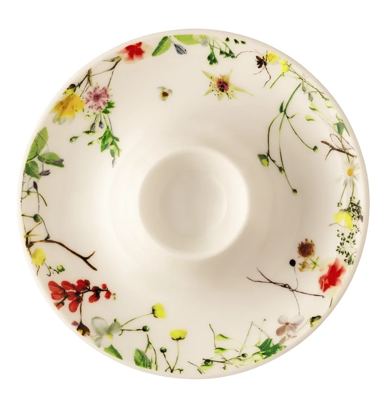 Rosenthal Brillance Fleurs Sauvages Eierbecher m. Ablage