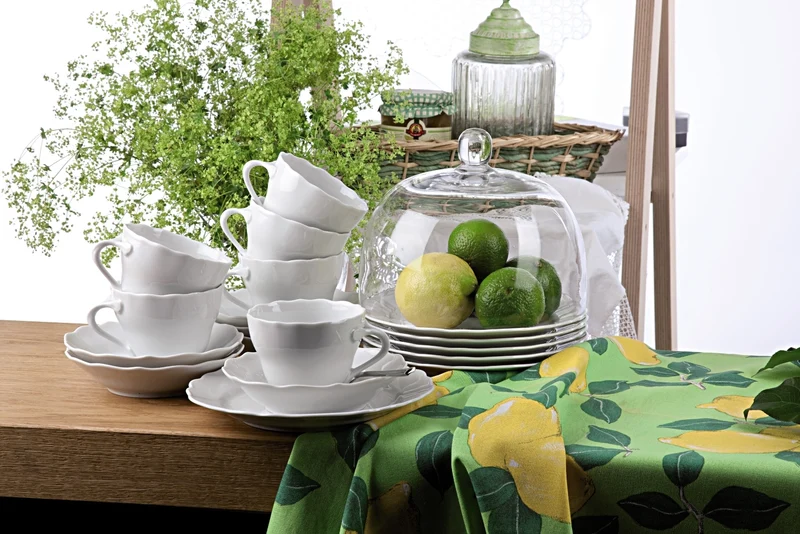 Hutschenreuther Maria Theresia Weiss Kaffeetasse 2tlg.