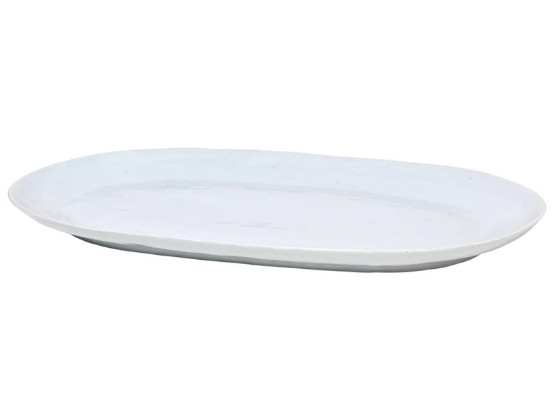 Broste Copenhagen Shape Soft Grey Platte 40 x 25 cm