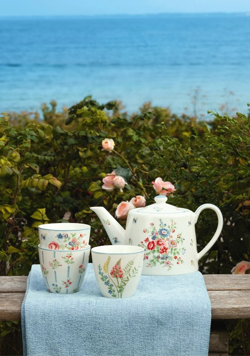 Greengate Hannah Tischset white 45 x 35 cm