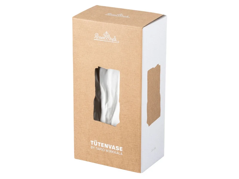 Rosenthal Do not litter Tütenvase weiss matt 22 cm