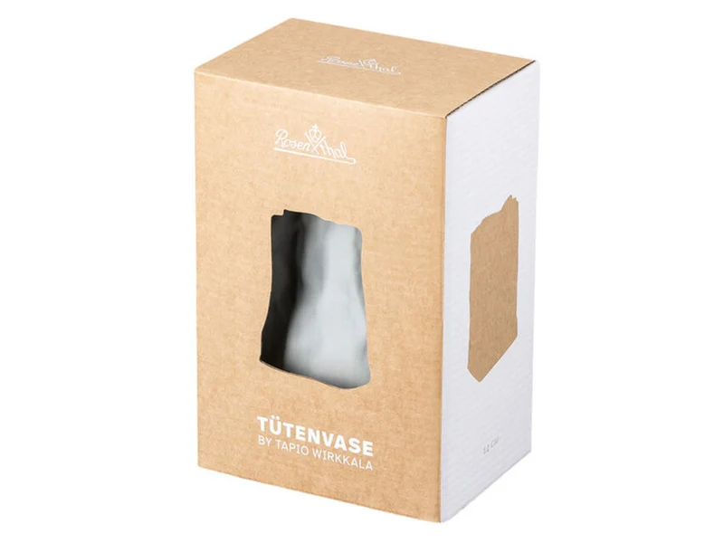 Rosenthal Do not litter Tütenvase weiss matt 14 cm