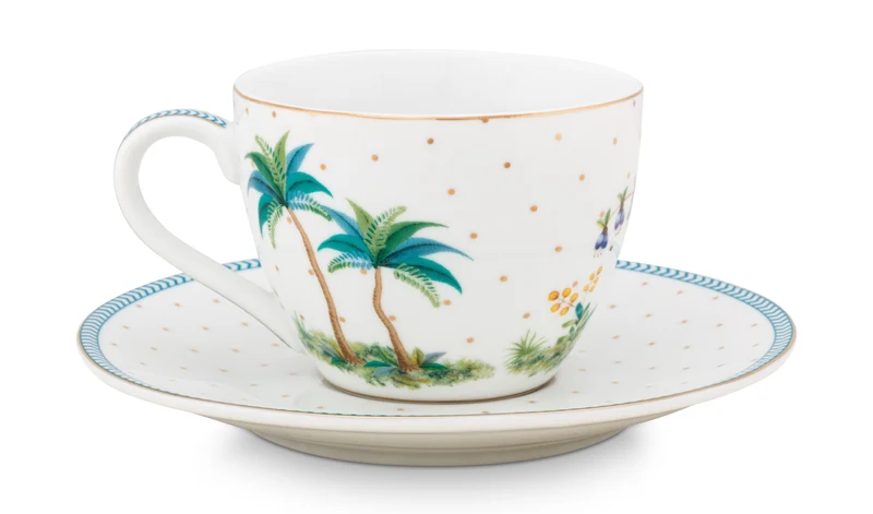 PIP STUDIO Jolie Dots Gold Espressotasse & Untertasse 0,12 l