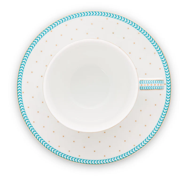 PIP STUDIO Jolie Dots Gold Espressotasse & Untertasse 0,12 l