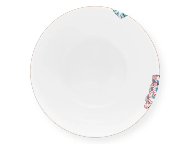 PIP STUDIO Flower Festival scallop Bowl dark pink 12 cm