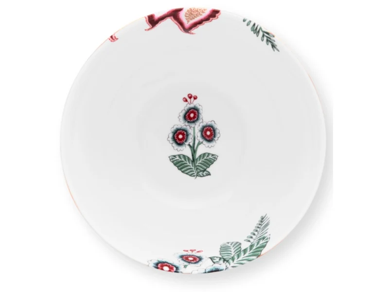 PIP STUDIO Flower Festival scallop Bowl dark pink 15 cm