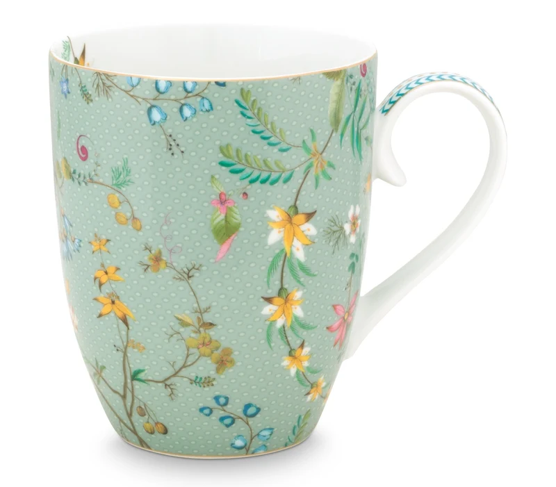 PIP STUDIO Jolie Flowers Blue Tee Set gross 3tlg.
