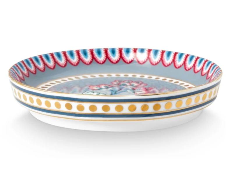 PIP STUDIO Flower Festival Teebeutelablage Light Blue 9 cm