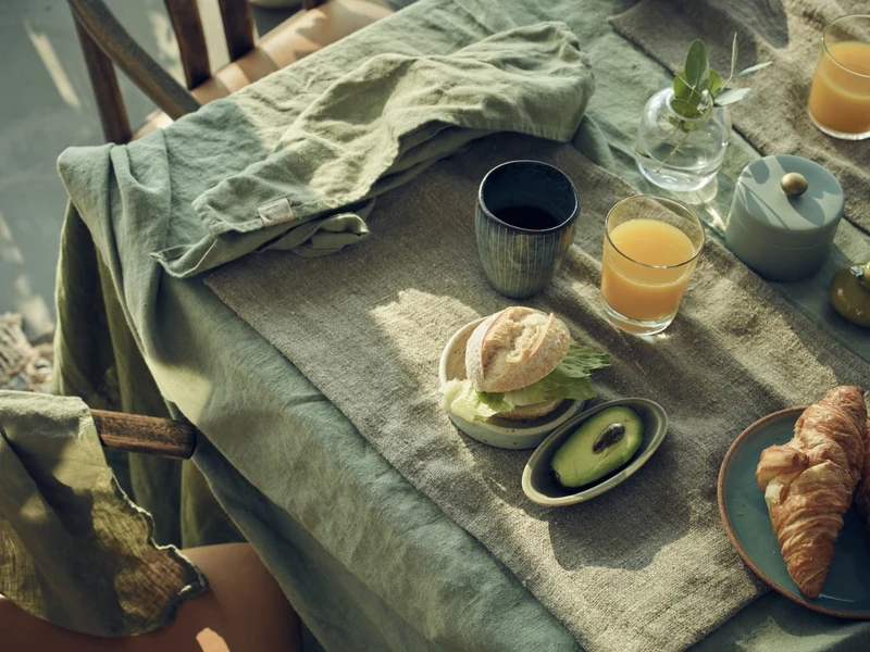 Lovely Linen Lovely Strandtuch avocado 145 x 200 cm (1 Stück)