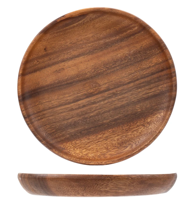 Cosy&Trendy Acacia Wood Tablett rund 20 cm