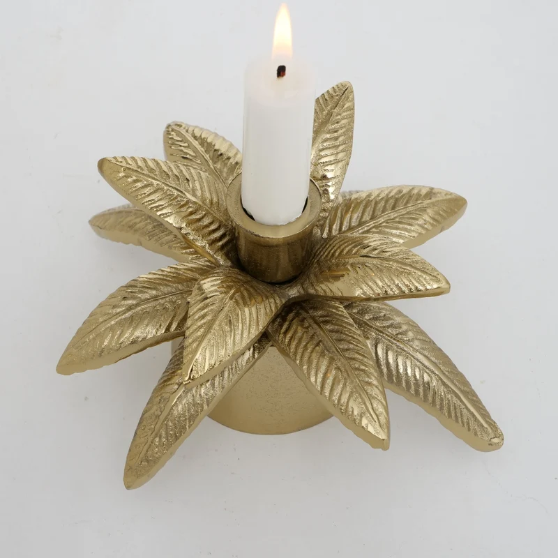 Boltze Miami Kerzenleuchter gold 10 cm