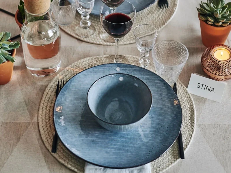 Broste Copenhagen NORDIC SEA Speiseteller 26 cm Set6