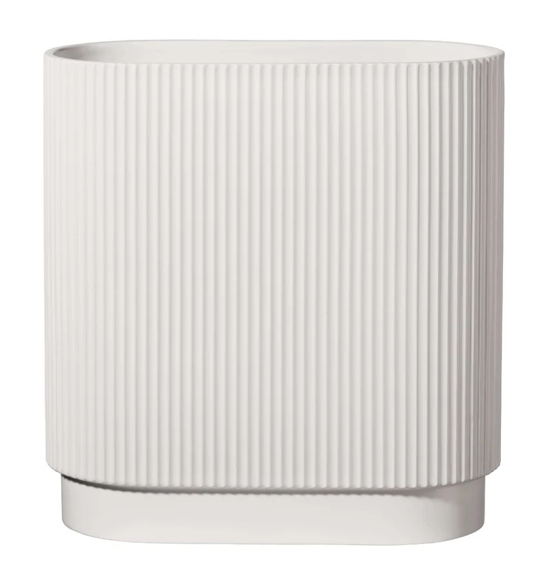 ASA Art Deco Vase weiss 30 cm