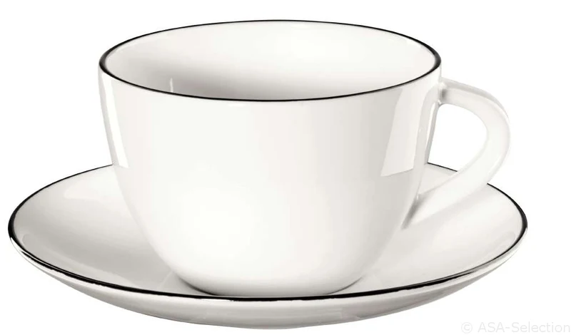 ASA à table ligne noire Kaffeetasse mit Untertasse 0,2